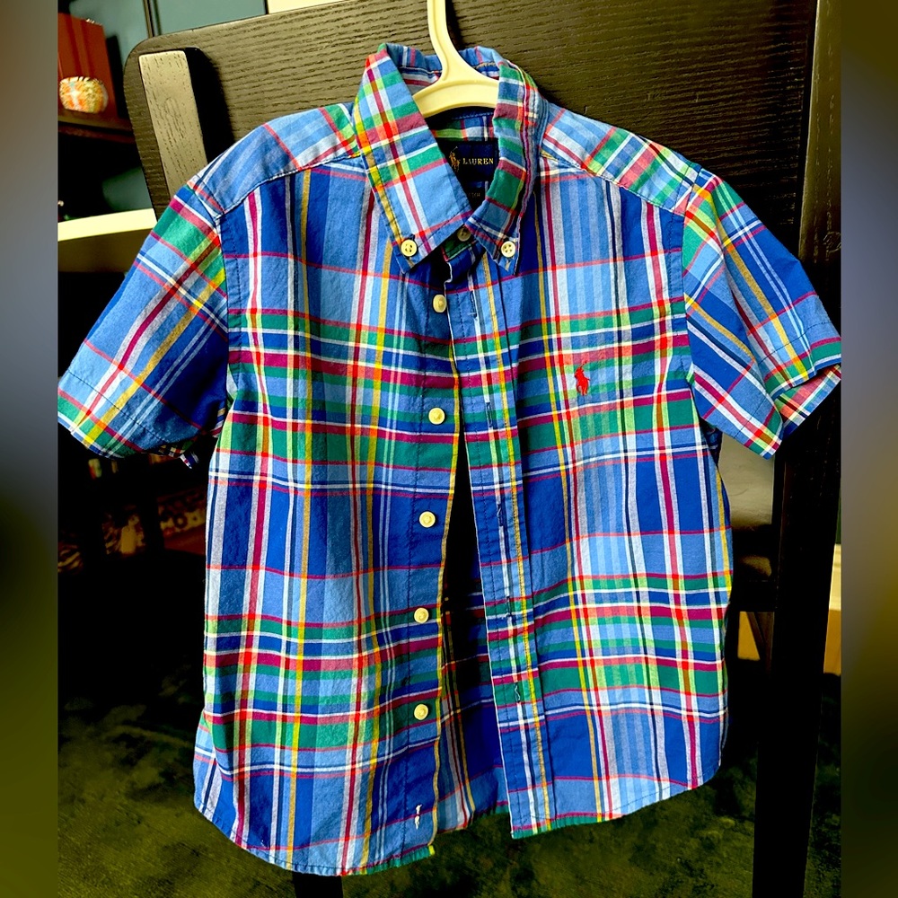 Ralph Lauren Short Sleeve button down shirt 4T